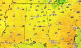 未来3天阿拉巴马州可能出现孤立的强风暴