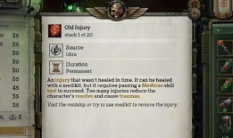 战锤40000：流氓商人-伤害，创伤和治疗，解释